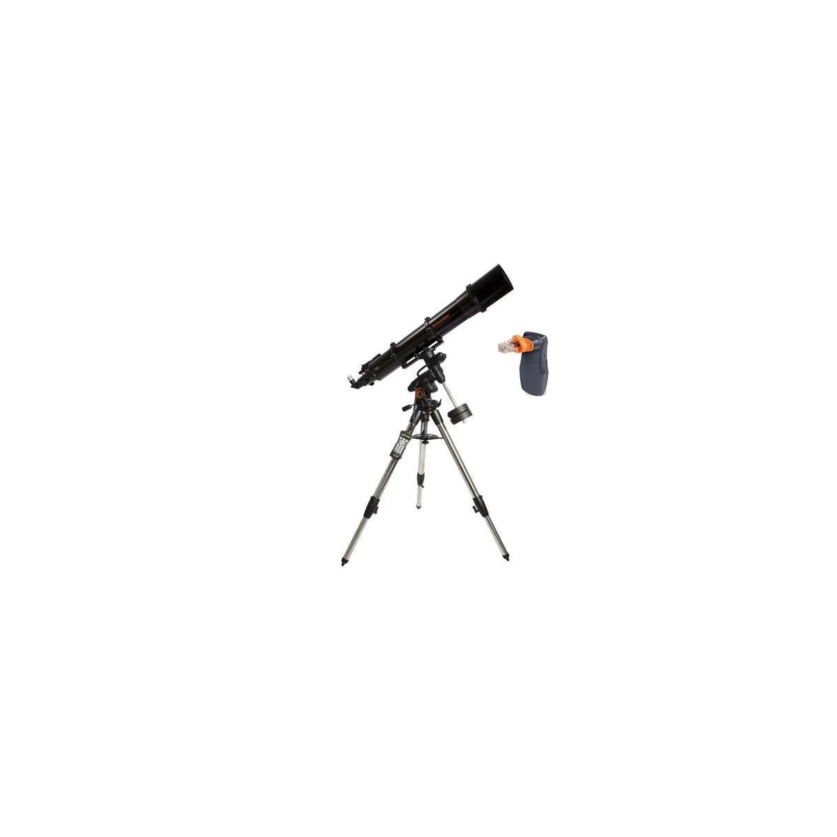 White 6-inch refractor telescope on German equatorial mount with stainless steel tripod and WiFi module