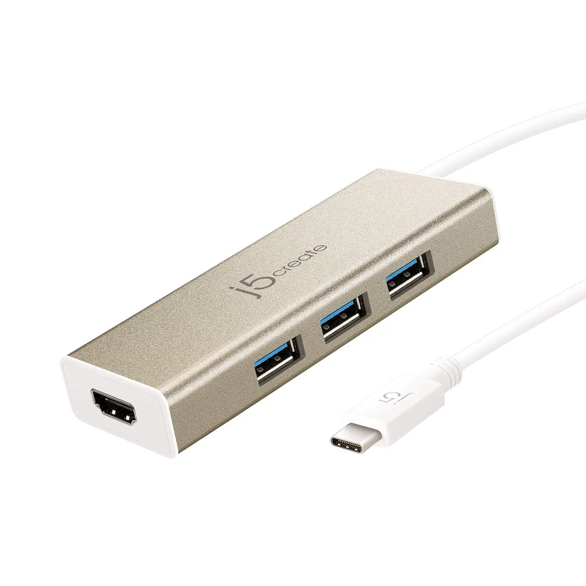 LORDWORLD LORDWORLD USB 3.1 Type-C to 3× USB 3.0 Hub with 4K HDMI (JCH451) — product photo