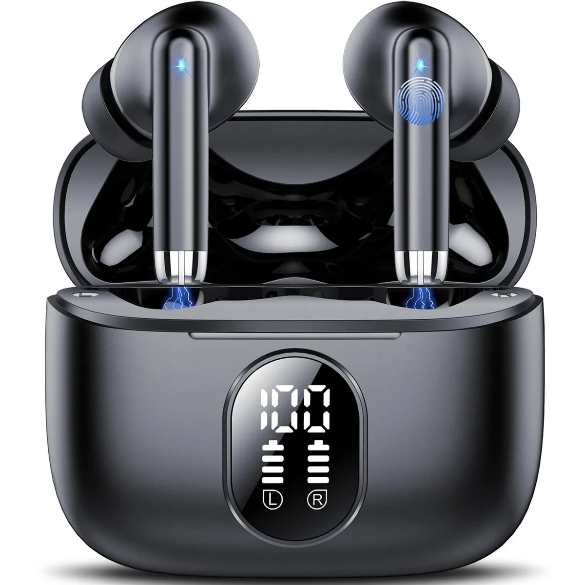 No Sew No Sew S26 Wireless Earbuds Bluetooth 5.4 40h Black — product photo
