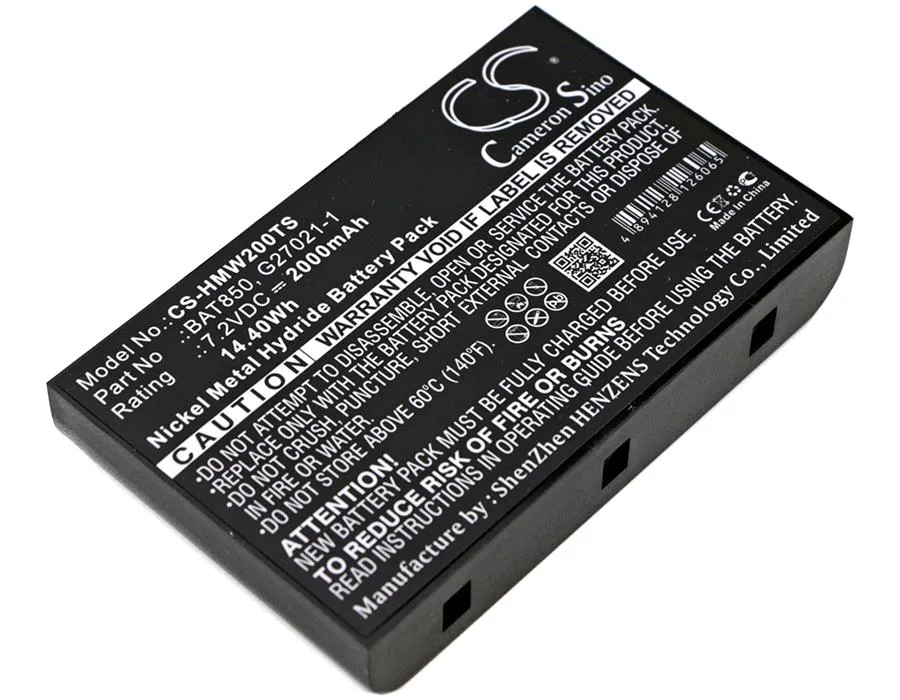 Cameron &amp; Co Cameron &amp; Co DS-CS-HMW200TS Battery 7.2V 2000mAh Ni-MH Black — product photo