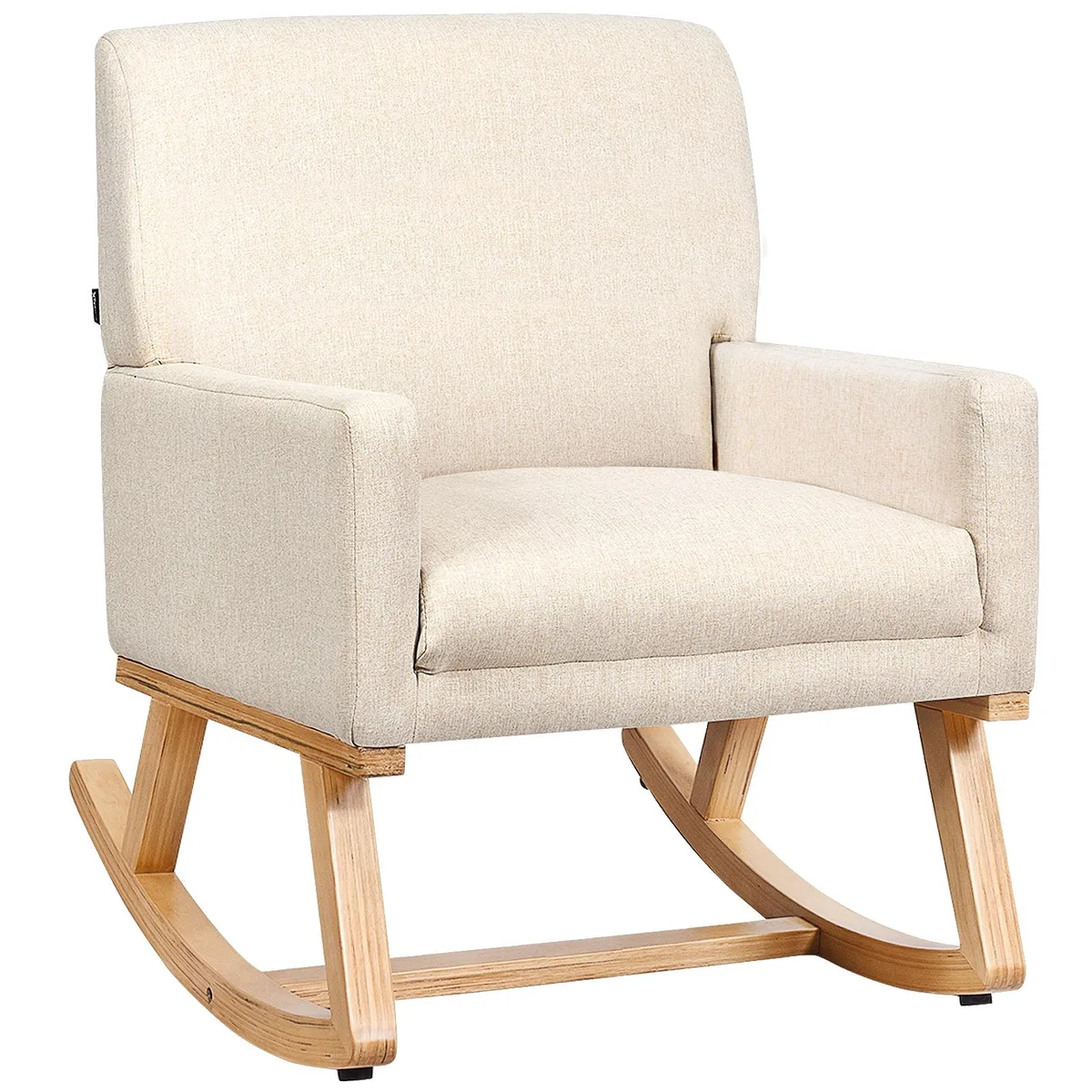 SlickBlue SlickBlue Upholstered Rocking Recliner Beige — product photo