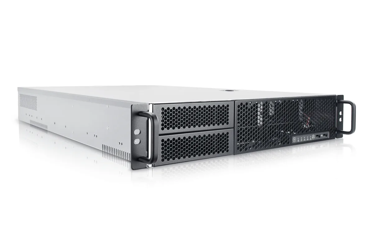 In Win In Win R200N-S500 2U server chassis 500W 6×3.5" 2×5.25" black — product photo