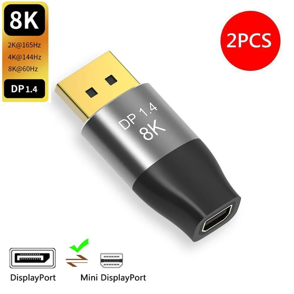 WRIARICH WRIARICH Mini DisplayPort to DisplayPort Adapter 2 Pack — product photo