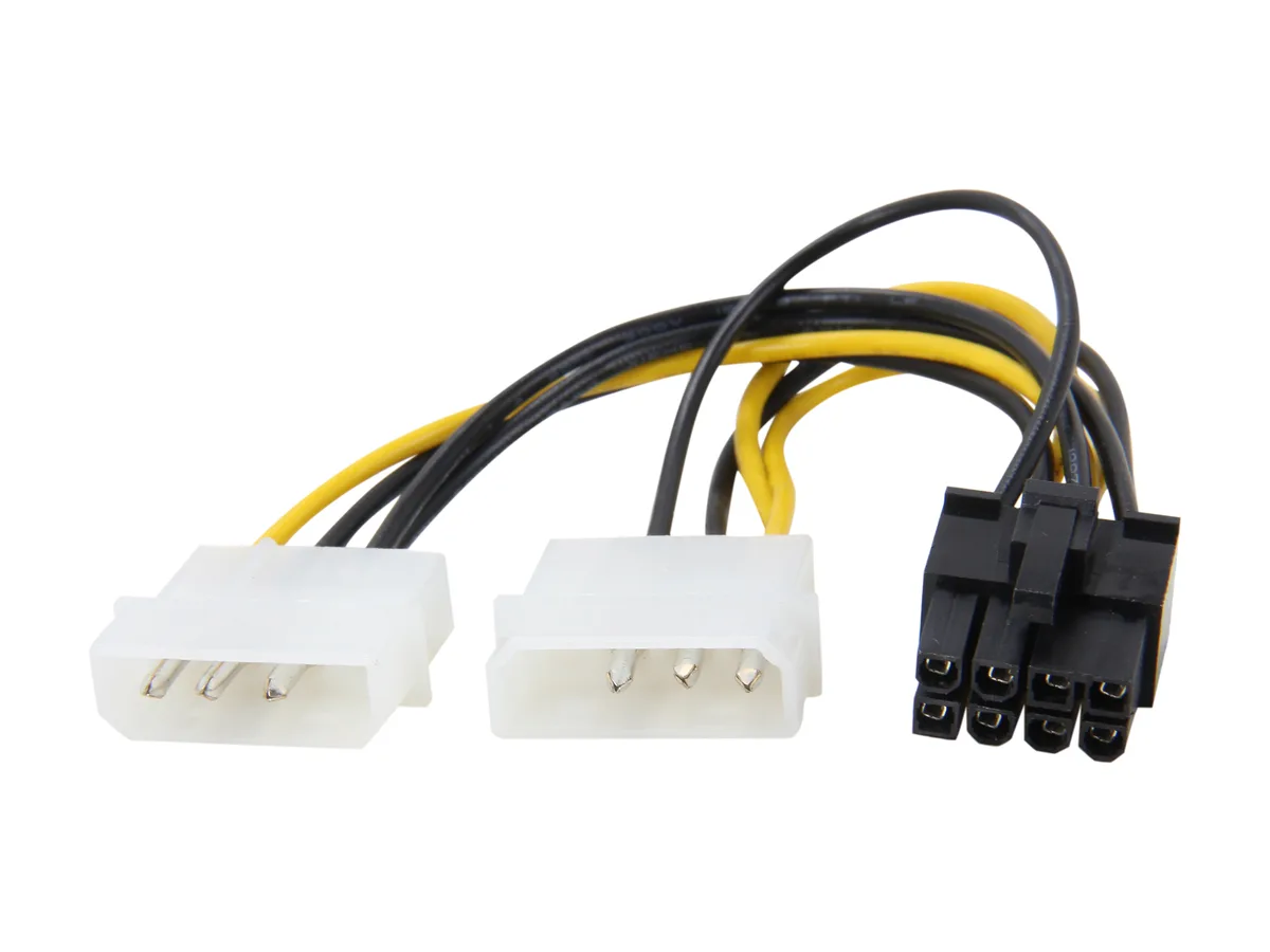 STARTECH STARTECH LP4PCIEX8ADP 6.1 in LP4 to 8 Pin PCIe Power Cable Adapter — product photo