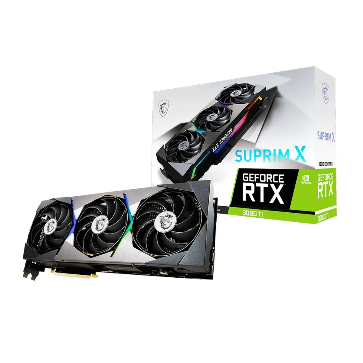 MSI MSI GeForce RTX 3080 Ti SUPRIM X 12G GDDR6X 384-bit graphics card — product photo