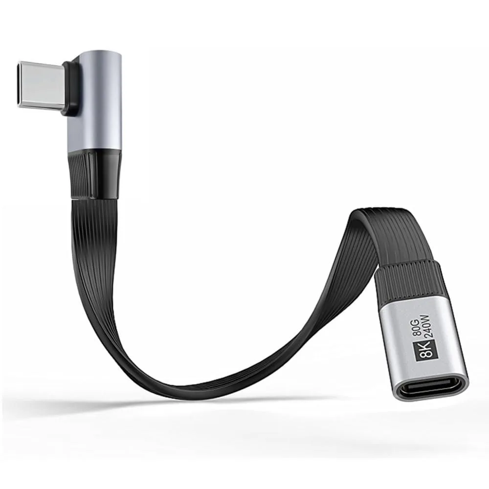 LORDWORLD LORDWORLD USB5.0 80Gbps 240W Angled Extension Cable 20cm — product photo