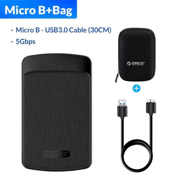 Hetai Tech Hetai Tech 2.5" SATA to USB 3.0 Drive Enclosure with Bag — product photo