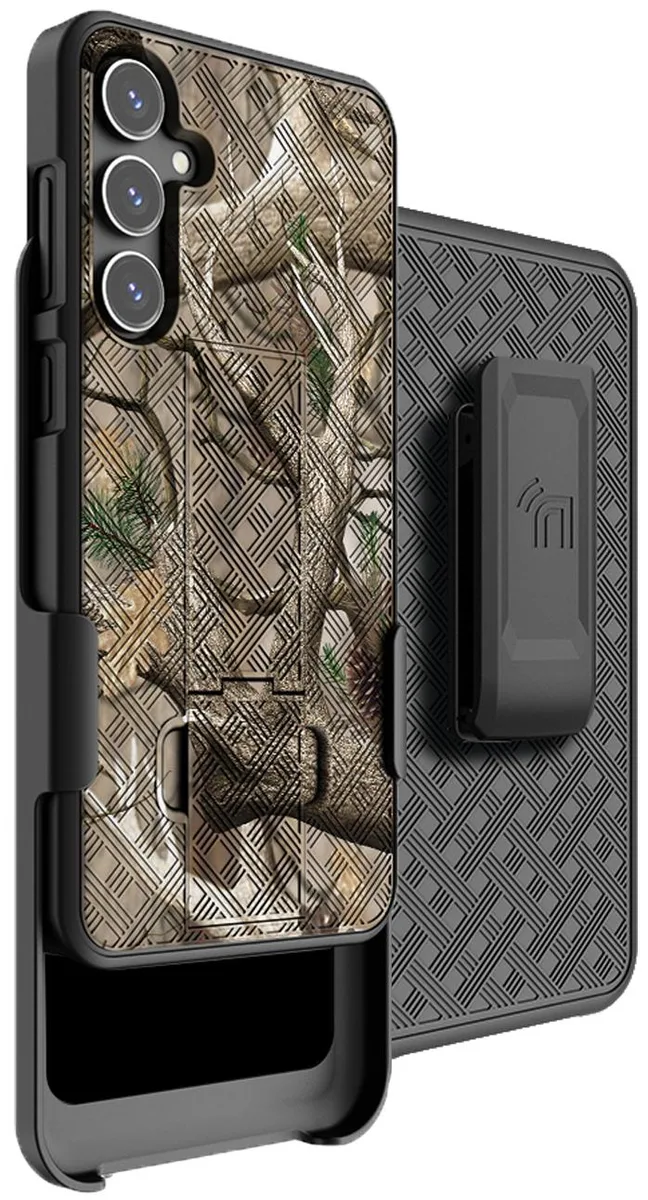 Nakedcellphone Nakedcellphone SM-S711 Slim Case &amp; Belt Clip Combo Bush Camo 2023 — product photo