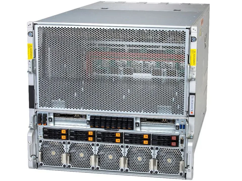 Supermicro Supermicro AS -A126GS-TNBR-G1 10U rack server dual EPYC 9575F 3TB DDR5 8x B200 GPU — product photo