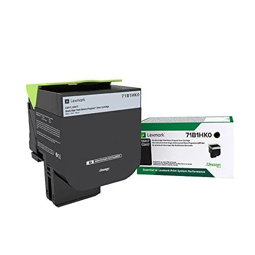 Lexmark Lexmark 71B10K0 Black Toner Cartridge 3000 Pages — product photo