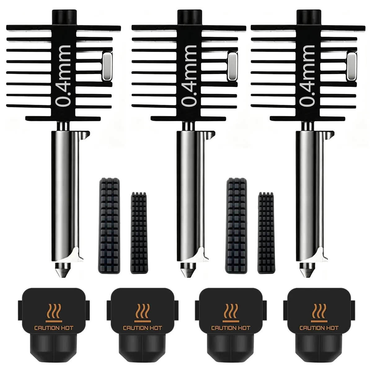 SAHVAIM PH-K444-A1M-1S-2GJSmix-Y 3 Pack Hotend Kit 0.4mm Hardened Steel Nozzle machine shop hardware — product photo