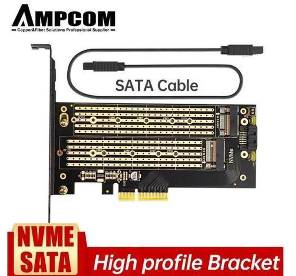 SMUGDESK SMUGDESK M.2 NVMe to PCIe 4.0 x4 Adapter Card with Copper Heatsink — product photo