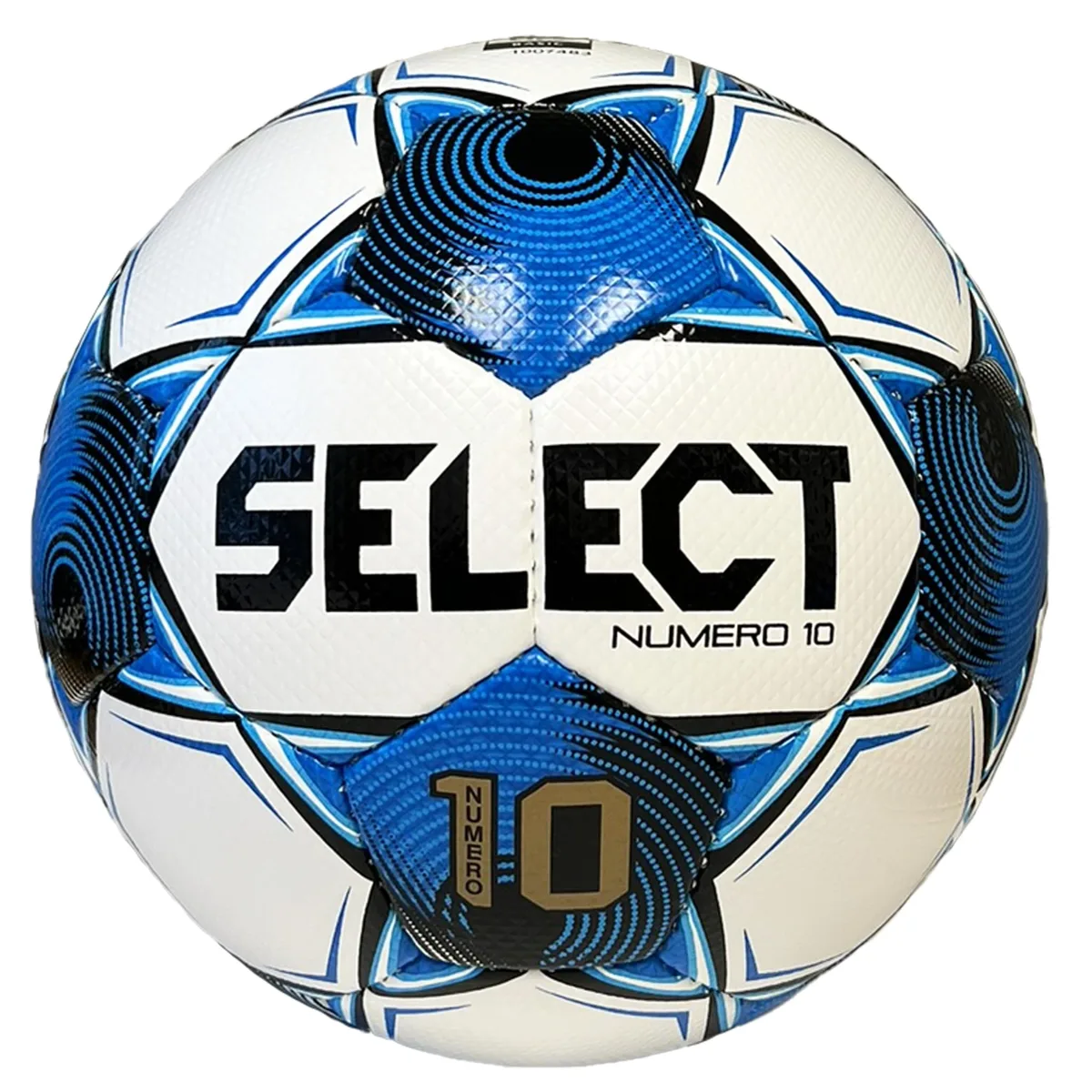 White blue black size 5 soccer ball with 32 hand-stitched panels