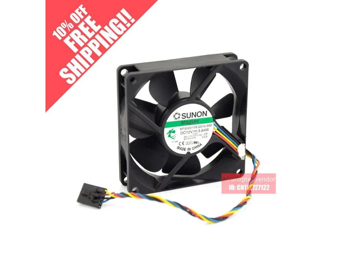 Fans Fans 8020 12V 3.84W 4 wire case fan — product photo