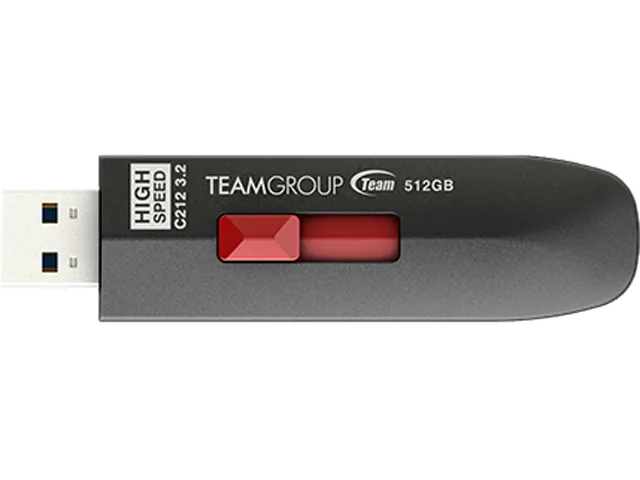 Team Group Team Group C212 512GB USB 3.2 Gen 2 Type A flash drive (TC2123512GB01) — product photo