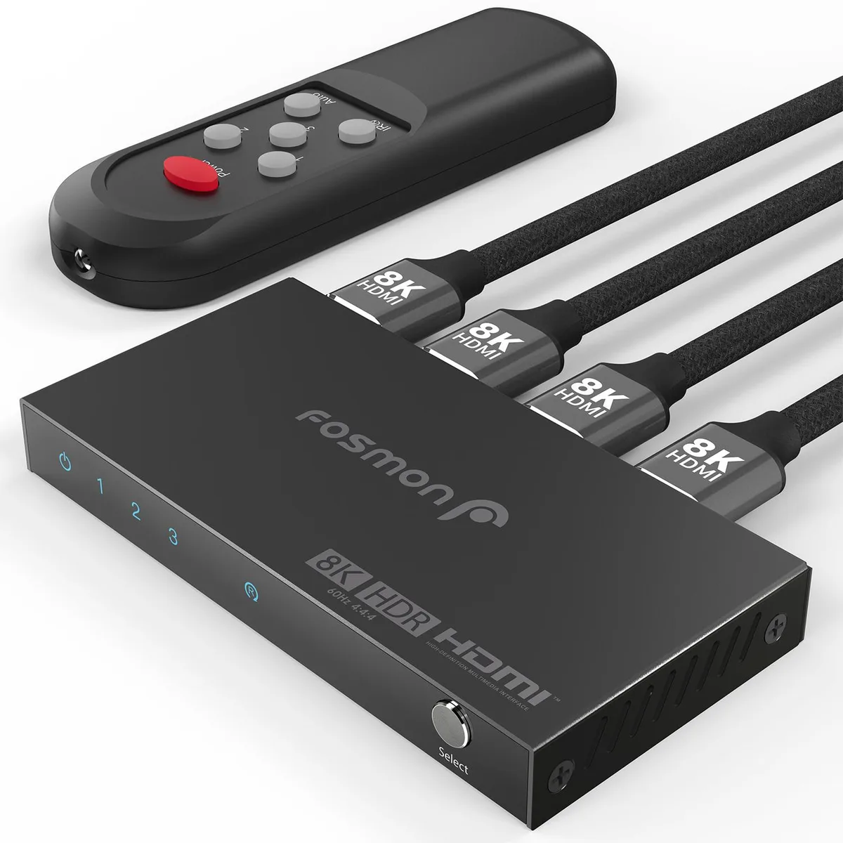 Fosmon Fosmon HD8234FG 3-Port 8K HDMI 2.1 video switch — product photo