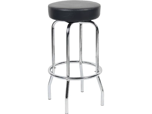 BOSS Office Products BOSS Office Products B229-BK 29" Chrome/Black Stool — product photo