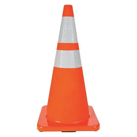 Value Brand Value Brand 28 in Traffic Cone Fluorescent Red/Orange Reflective Collars — product photo