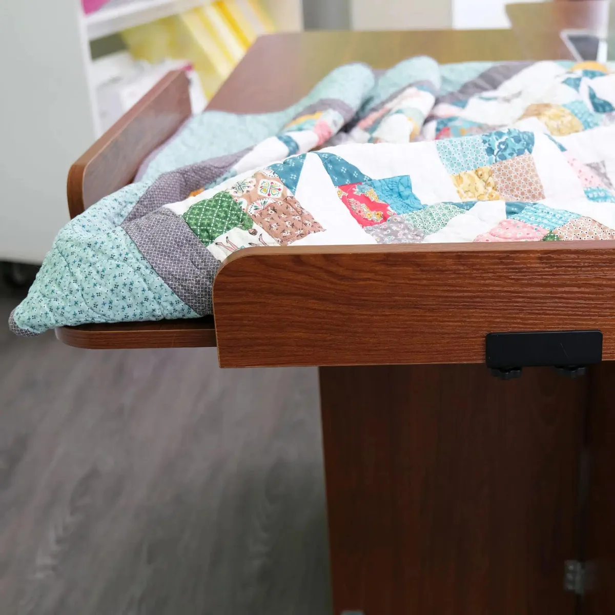 Arrow Sewing Cabinet Arrow Sewing Cabinet Christa's Quilt Catchers Set of 2 Teak — product photo