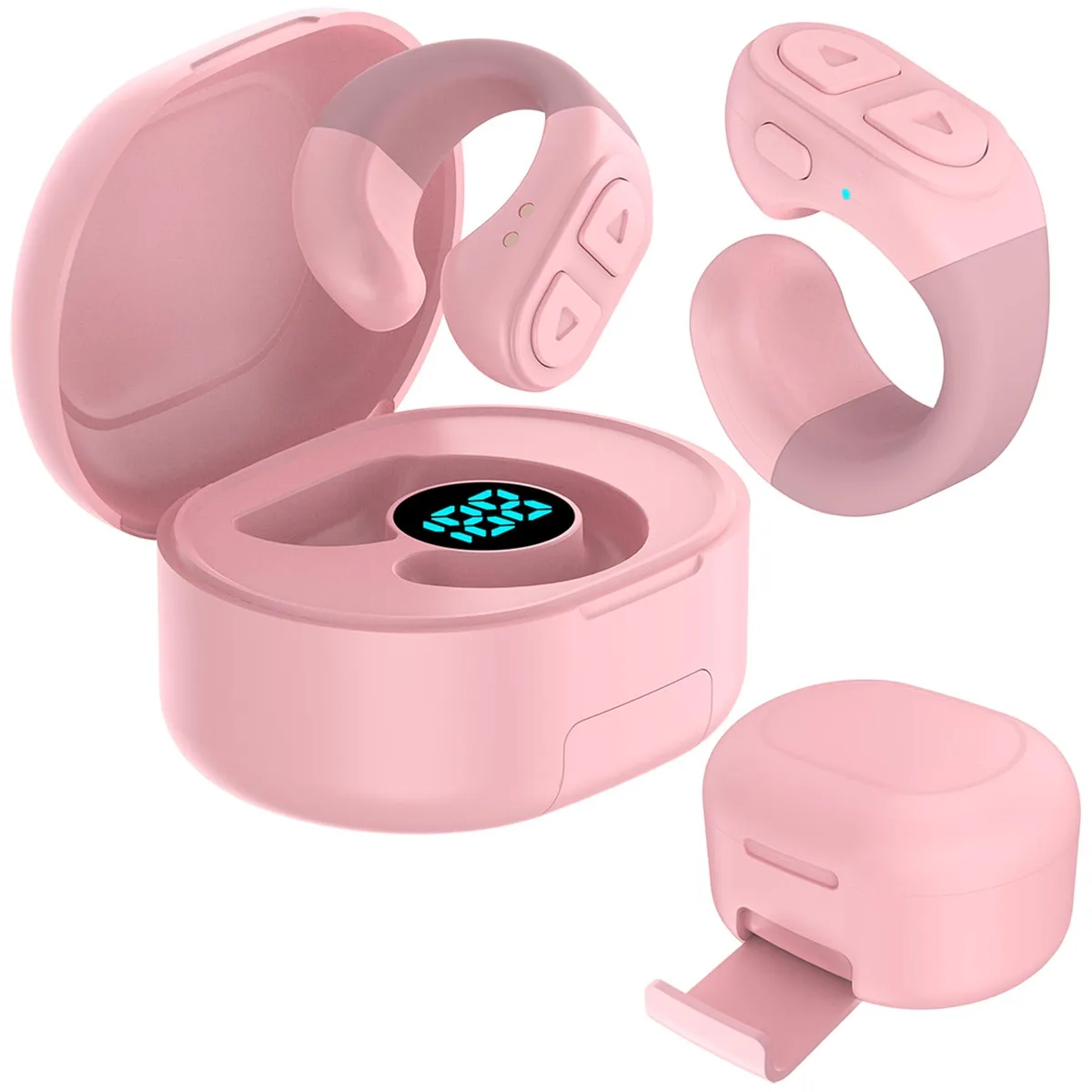  Bluetooth Scrolling Ring Remote with Phone Stand — product photo