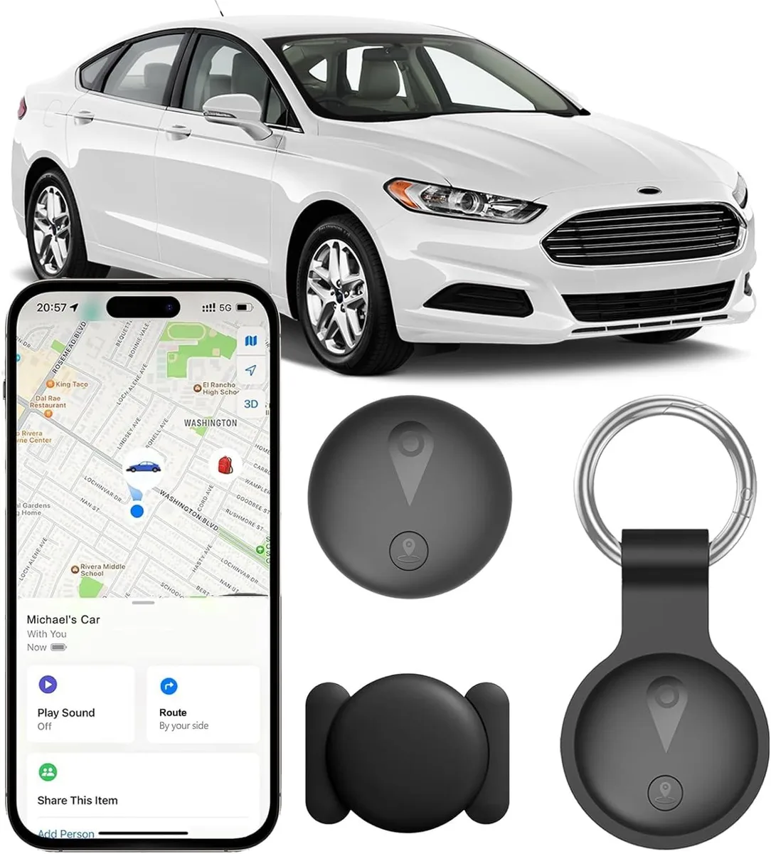  Nilone F 18B GPS Tracker Apple Find My 365-Day IP68 — product photo