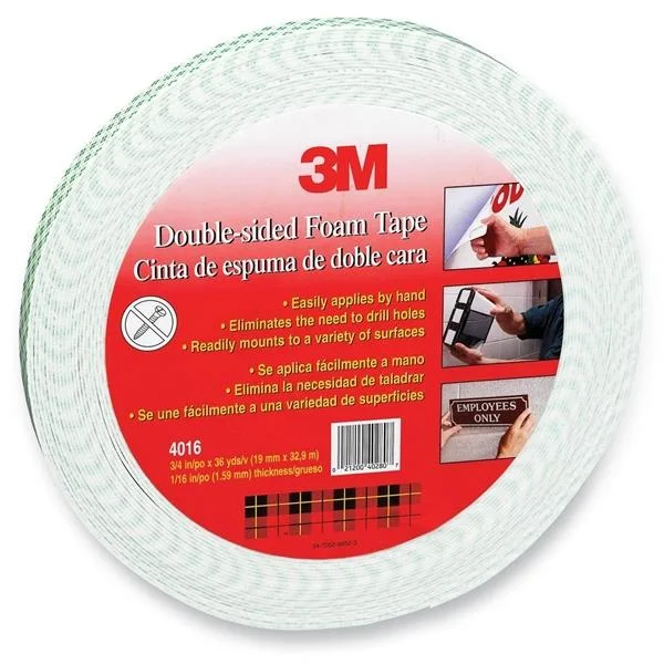 3M 3M 4016 Double-Sided Foam Tape 1 in x 5 yd — product photo