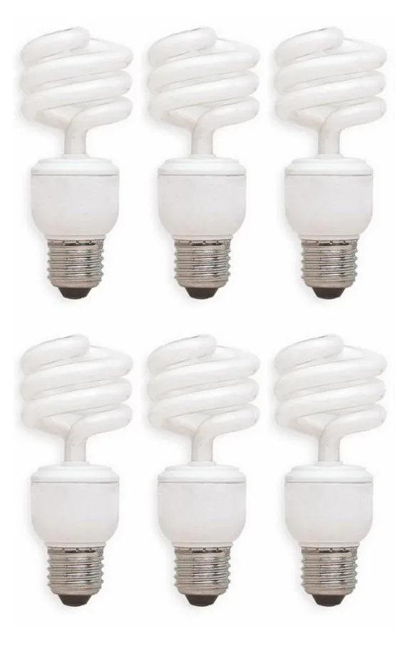 GE Lighting GE Lighting 94543 14W CFL Spiral 2700K 950lm E26 6-pack — product photo