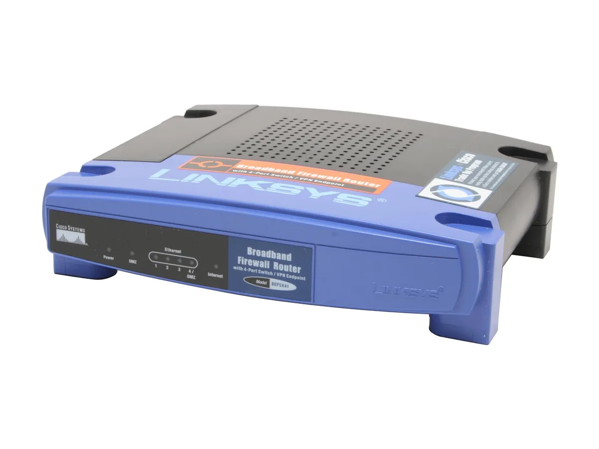 Linksys Linksys BEFSX41 10/100Mbps firewall appliance 4-port switch VPN — product photo