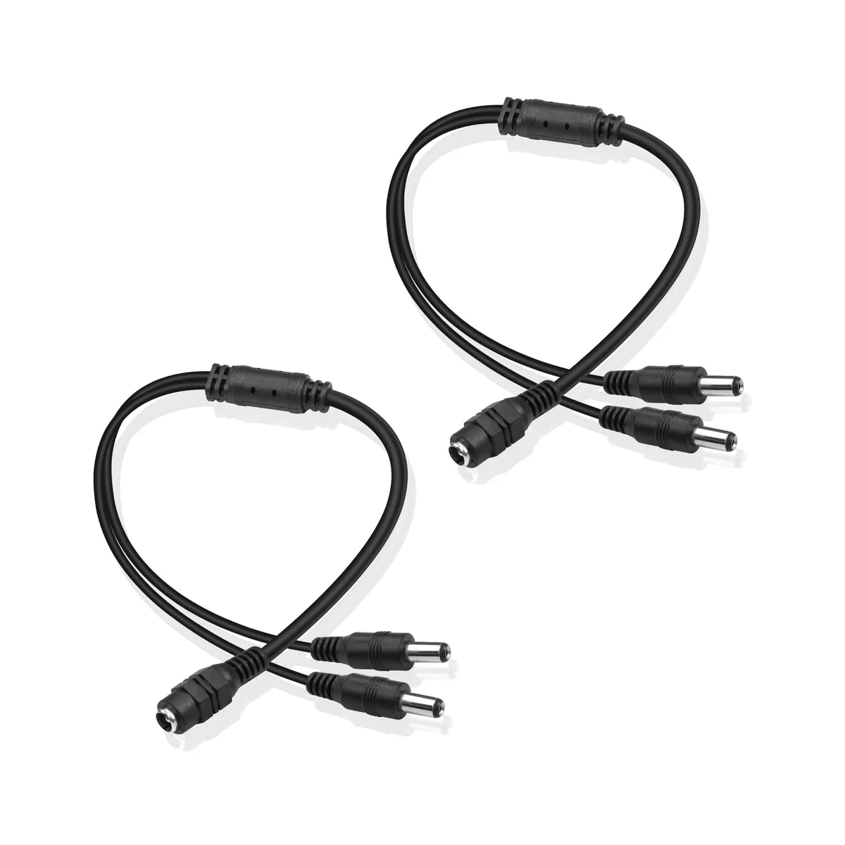  Cable Matters DC Y Splitter Cable 1 Female to 2 Male 5.5mm x 2.1mm 2PCS — product photo