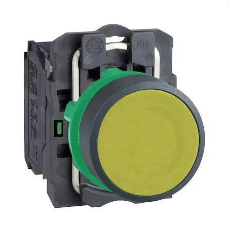 Schneider Electric Schneider Electric XB5AA51 22 mm Yellow Flush Momentary Push Button Operator — product photo