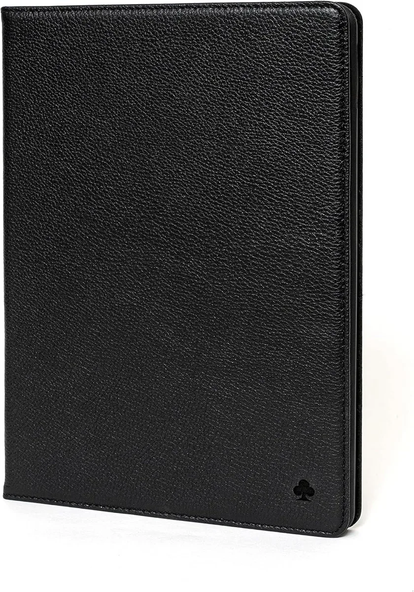 Kootion Kootion iPad 11th / 10th Gen 10.9 (2025/2022) Leather Case Pure Black — product photo