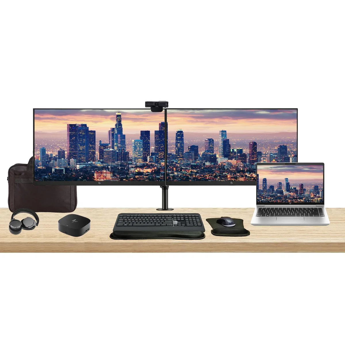HP HP ProBook 440 G10 14" i5-1335U 8GB 256GB SSD + 2×27" Monitors, Dock, Kit — product photo