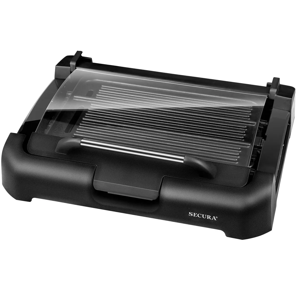  Secura GR-1503XL 1800W Electric Griddle 15.5x11.5in Reversible Plates Glass Lid — product photo