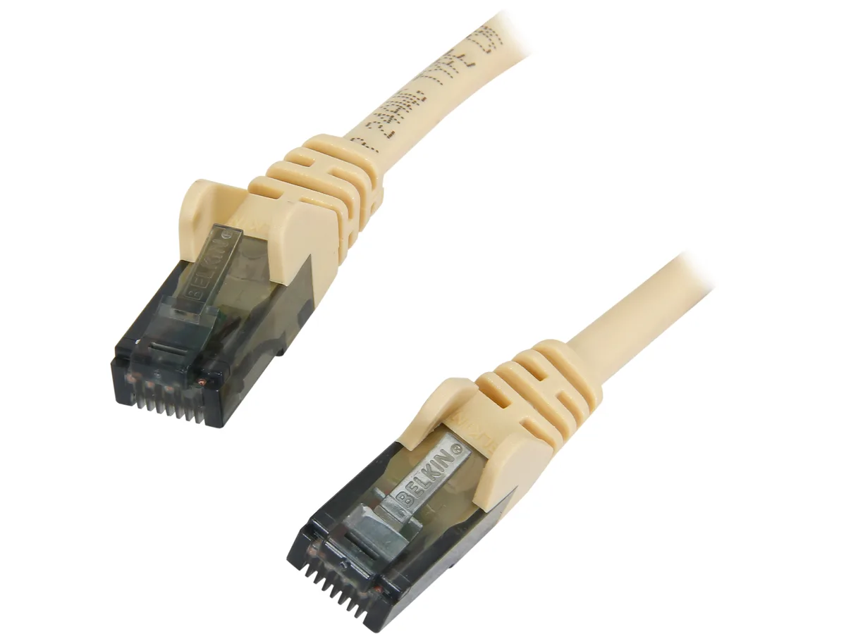 Belkin Belkin A3L980-04-YLW-S Cat 6 4 ft Yellow RJ45 network ethernet cable — product photo