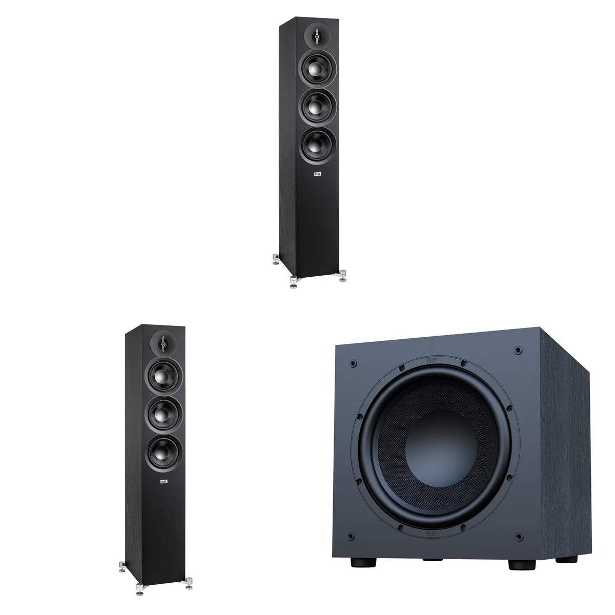 Elac Elac Debut 3.0 DF53 Tower Speakers &amp; DS123 Subwoofer Bundle — product photo