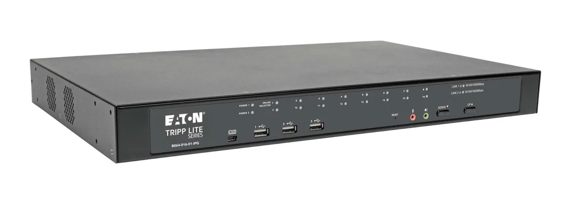 Tripp Lite Tripp Lite B064-016-01-IPG 16-Port Cat5 KVM over IP Switch 1U Rack Mount — product photo