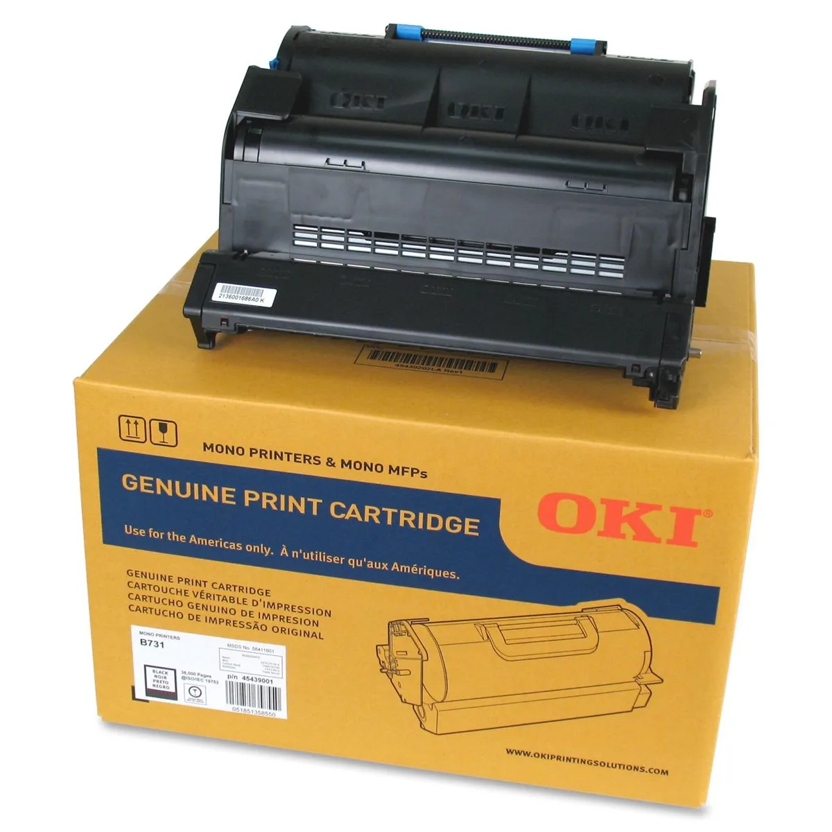 Oki Data Oki Data 45439001 High Yield Black Toner Cartridge 36000 Pages — product photo