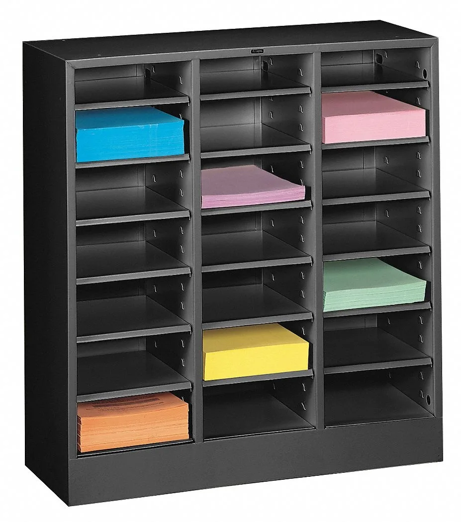 Tennsco Tennsco 4075BK Literature Sorter 21 Compartments Black — product photo