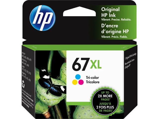HP HP 67XL 3YM58AN#140 Tri-Color Ink Cartridge 200 Pages — product photo
