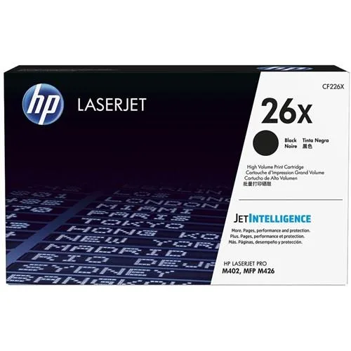 HP HP 26X High Yield Black LaserJet Toner Cartridge CF226X Single Pack — product photo