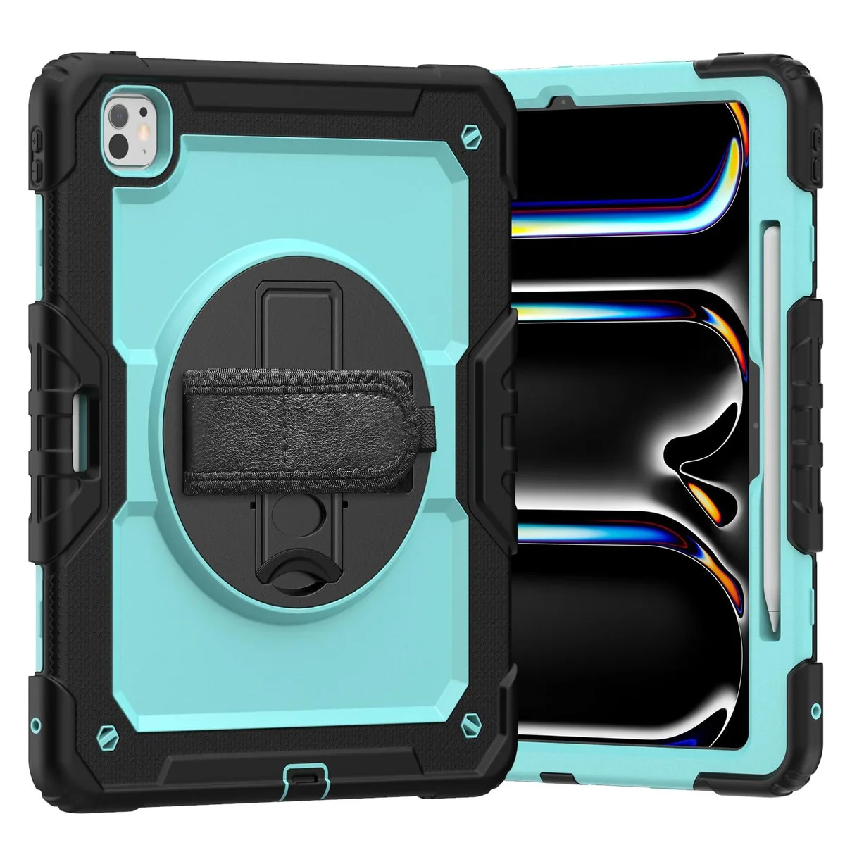 Timoom Timoom 13" iPad Pro 2024 M4 Case Light BluePC 360° Stand Straps — product photo