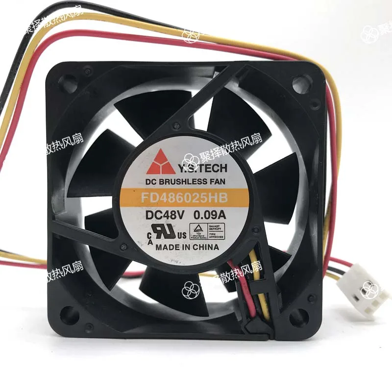 Zyvpee Zyvpee FD486025HB 60mm 48V 0.11A 3-Pin Case Fan — product photo