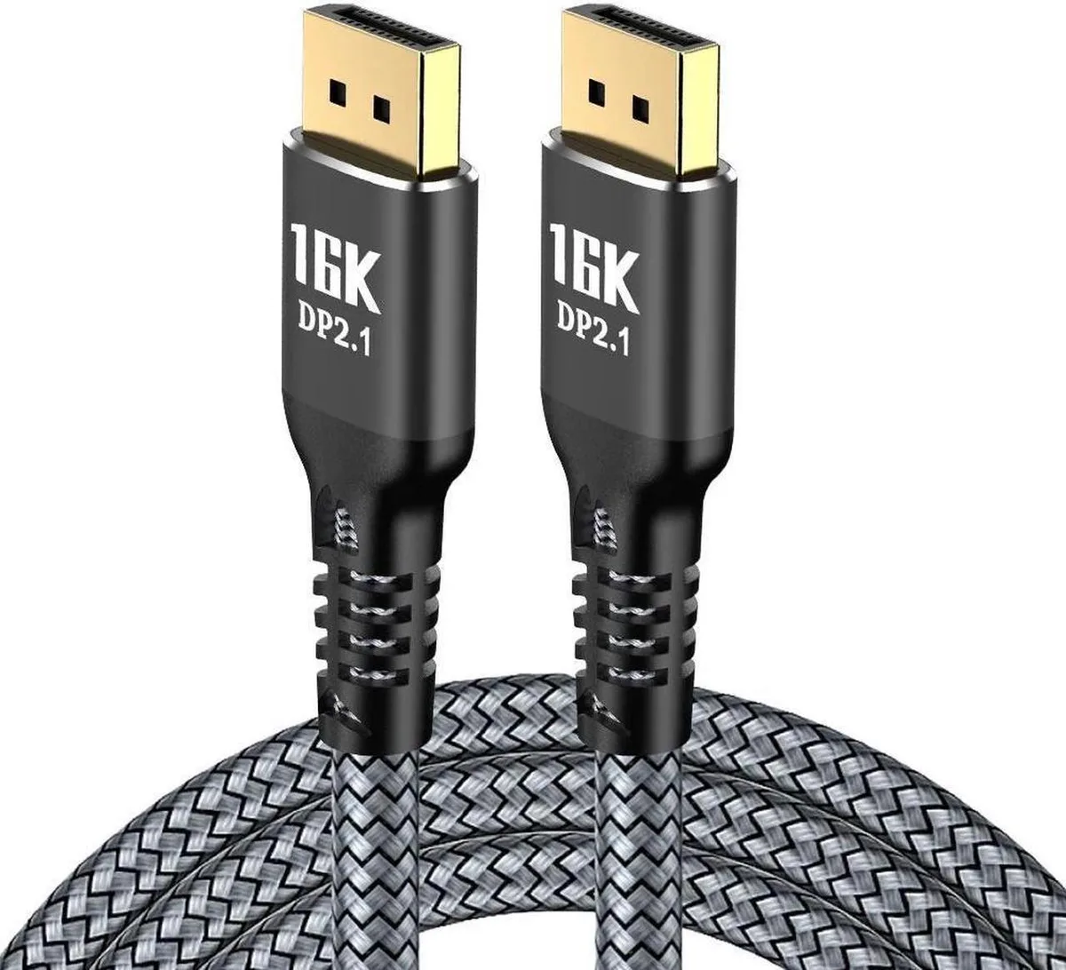 SMUGDESK SMUGDESK DisplayPort 2.1 cable 3.3FT 80Gbps 16K@60Hz 8K@120Hz 4K@240Hz — product photo