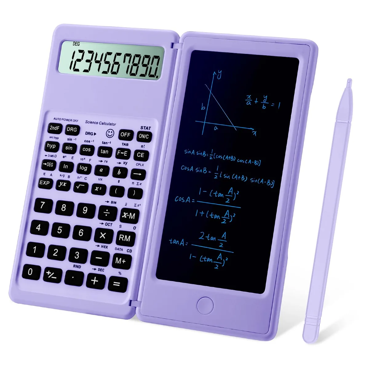  IPepul Scientific Calculator with Notepad Purple 10-Digit 160x78x12.8mm 120g — product photo