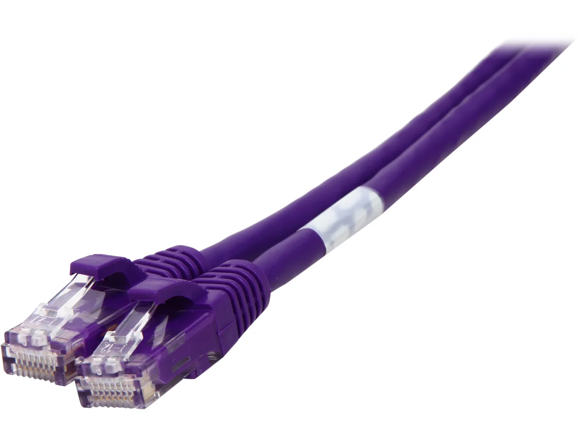 Cables To Go Cables To Go 27801 Cat6 network ethernet cable Purple 3 ft — product photo