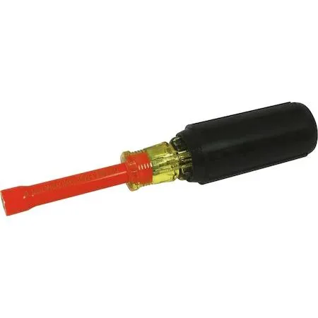 Gray Tools 7mm insulated nut driver, 6 inch shaft, orange over yellow handle