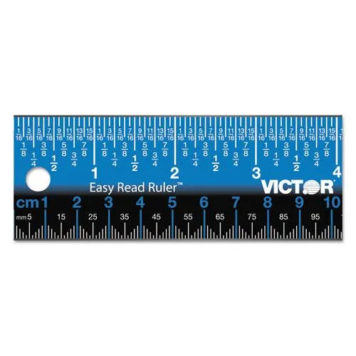 Victor Victor EZ18SBL 18" Stainless Steel Ruler Blue — product photo