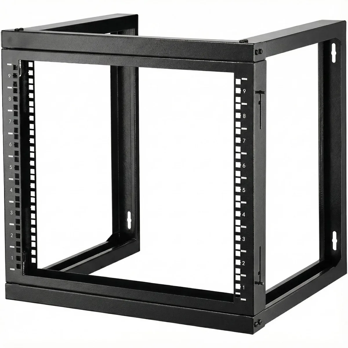 Casheey Casheey 9U Wall Mount Open Frame Server Rack 18" Deep 150 lbs Black — product photo
