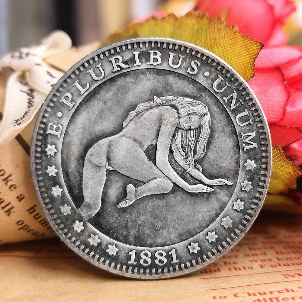 realfeel realfeel L4L4 Beauty Girl Collection Coin Antique Silver 38mm 23g — product photo