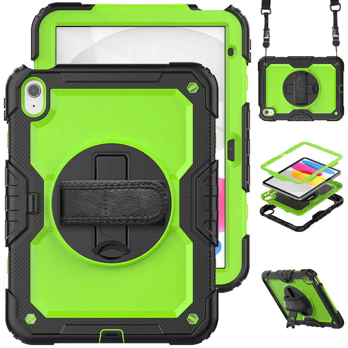 Werleo Werleo iPad 10th Gen 10.9 inch 2022 Rugged Case Green — product photo
